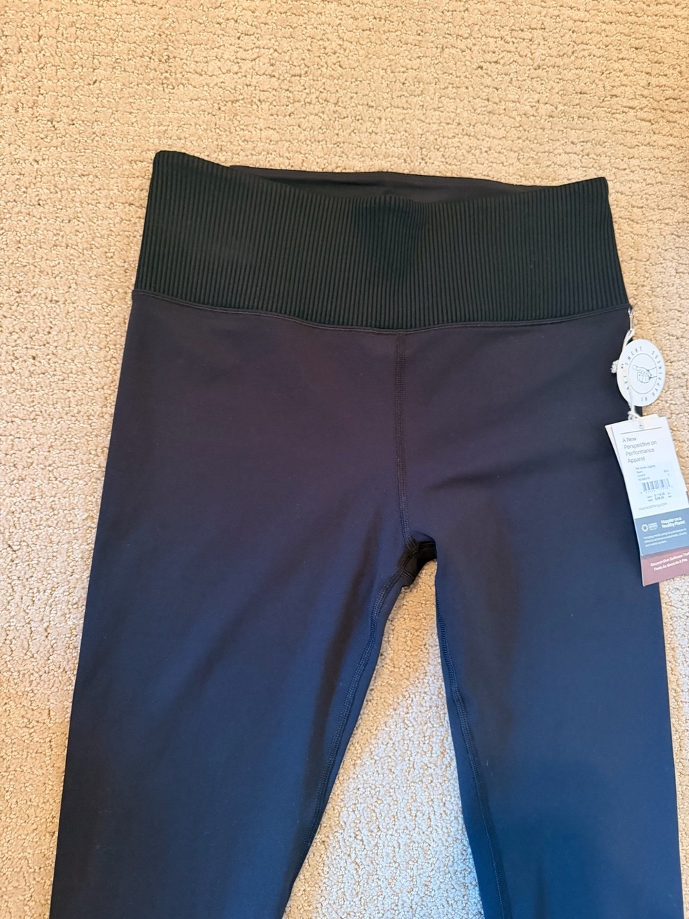 Vuori Ribbed Studio Leggings - Black